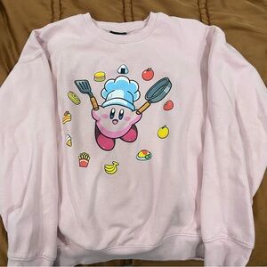 Soft Pink Casual Kirby Sweatshirt